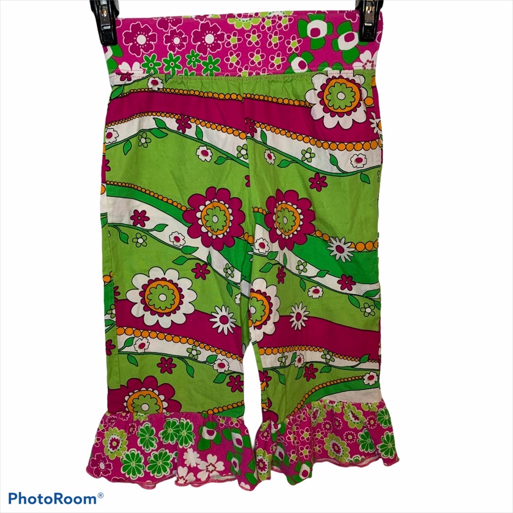 Corky’s Kids 3T patchwork pants ruffles bottoms